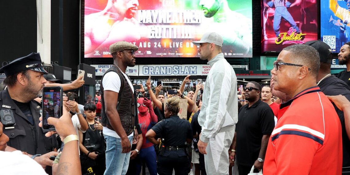 MAYWEATHER JR. Y GOTTI III se carean en nueva york rumbo a su pelea en ARENA CDMX EL 27/AGO
