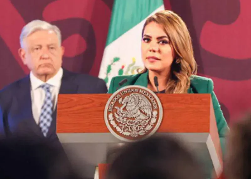 Evelyn Salgado informa al presidente López Obrador sobre las afectaciones del huracán ‘John’ en Guerrero