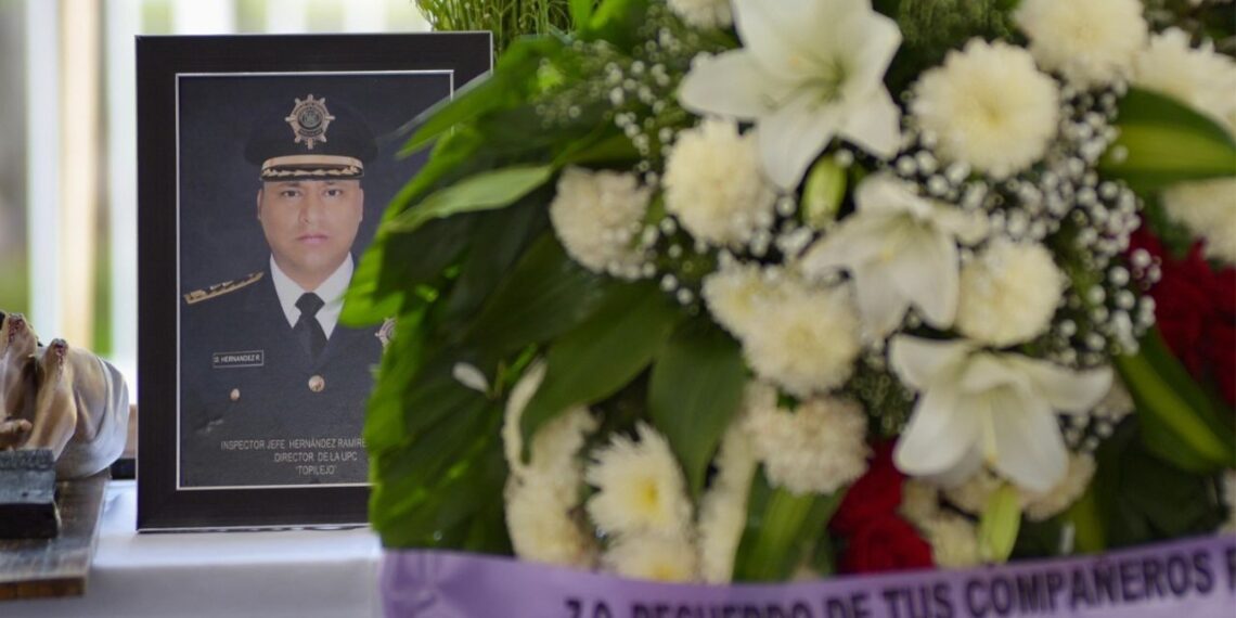 Despiden en ceremonia luctuosa al Jefe del sector Topilejo de la SSC