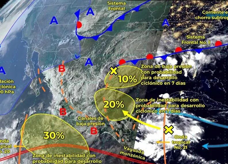 Se esperan lluvias y ‘Norte’ en el país