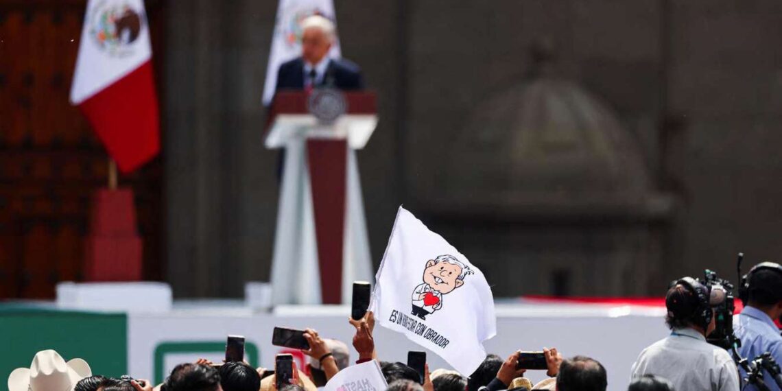 Así fue el informe de López Obrador en el Zócalo