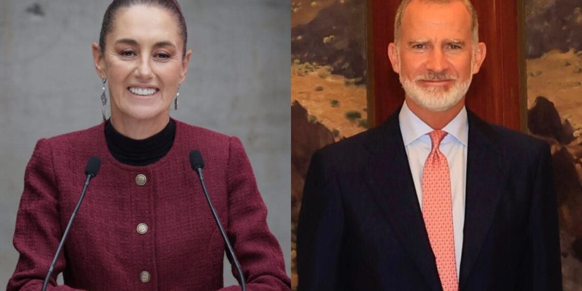 Sheinbaum justifica exclusión del rey Felipe VI: no respondió a AMLO