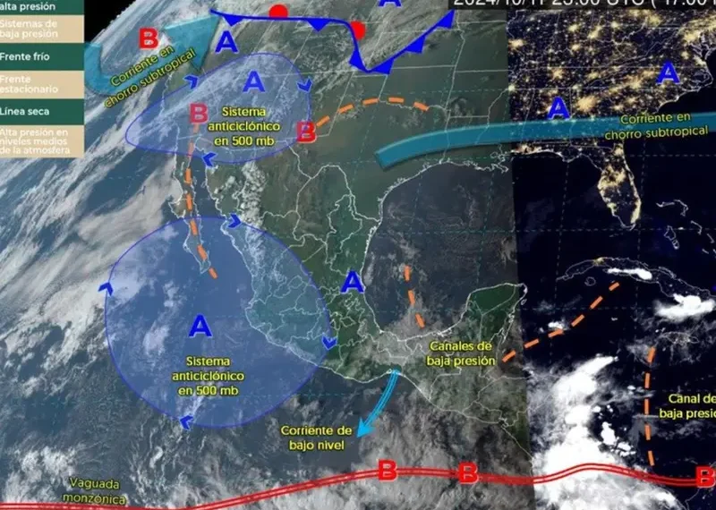Se prevéen lluvias y descenso de temperatura y heladas