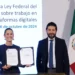 Trabajadores por aplicación ya podrán acceder al IMSS; Sheinbaum firma iniciativa