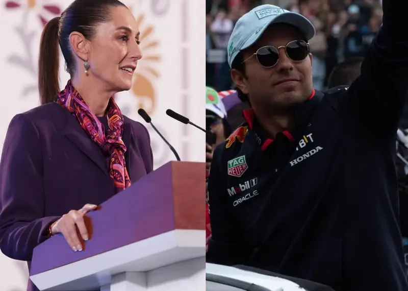 Sheinbaum felicita a ‘Checo’ Pérez tras el GP de México; ‘siempre hay que apoyar’