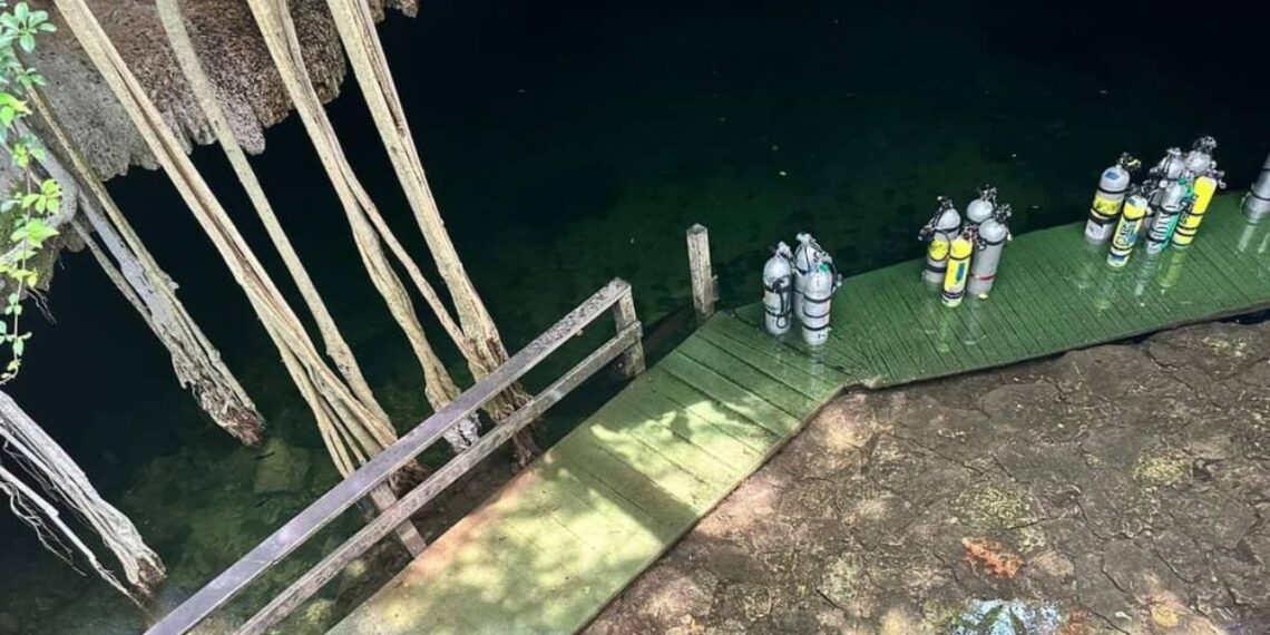 Encuentran sin vida a buzo argentino desaparecido en cenote de Yucatán