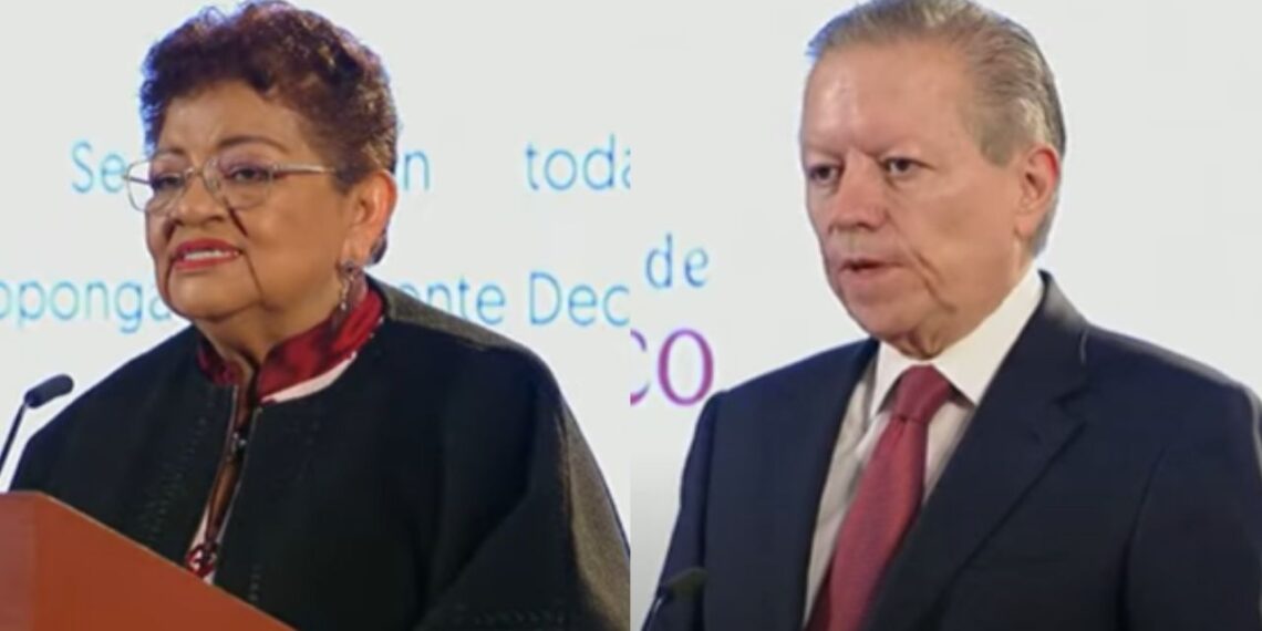 Godoy y Zaldívar defienden la validez de la reforma al Poder Judicial