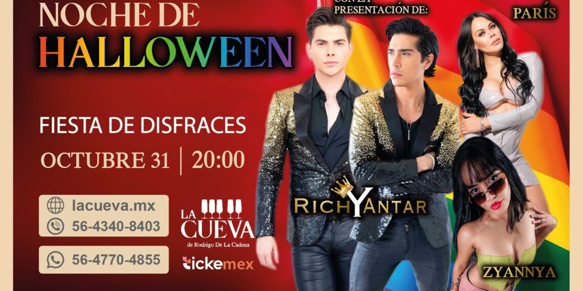 LA CUEVA DE RODRIGO DE LA CADENA presenta su fiesta especial de Halloween este jueves 31 de octubre