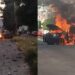 Explotan coches bomba en Acámbaro y Jurécuaro; hay 3 policías heridos