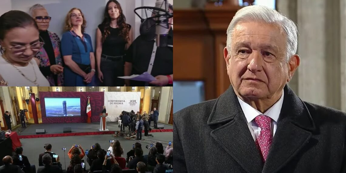 Sorprenden con canción inédita a AMLO en su despedida