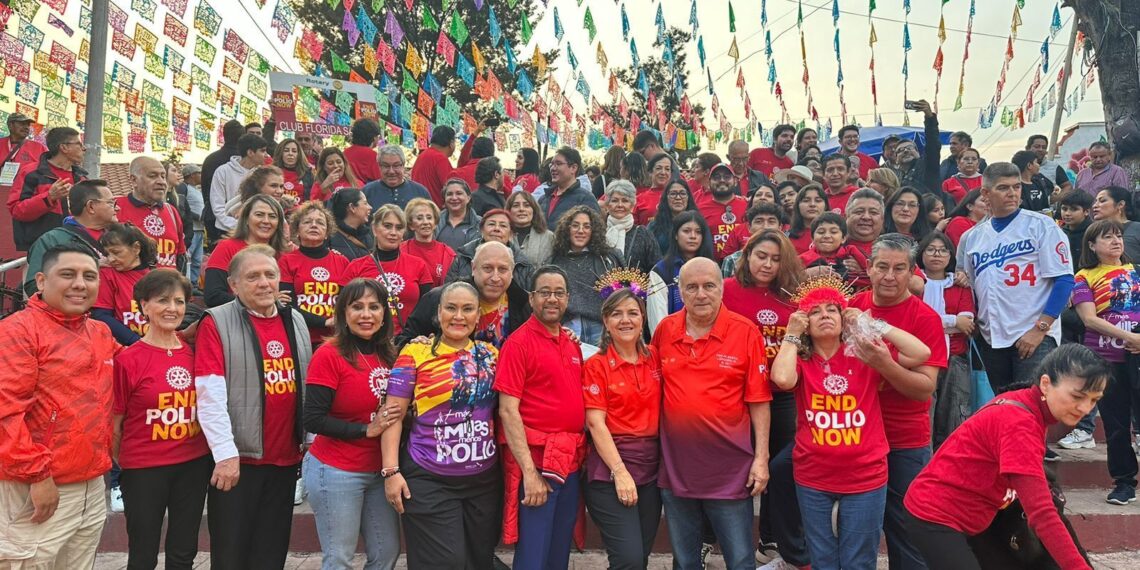 El Club Rotario Tonantzin Guadalupe organizó el evento END POLIO NOW en el emblemático canal de Xochimilco