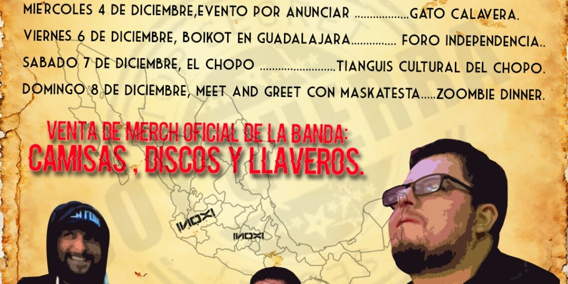 La banda de punk rock inoxidable de Costa Rica regresa a México en su gira 2024