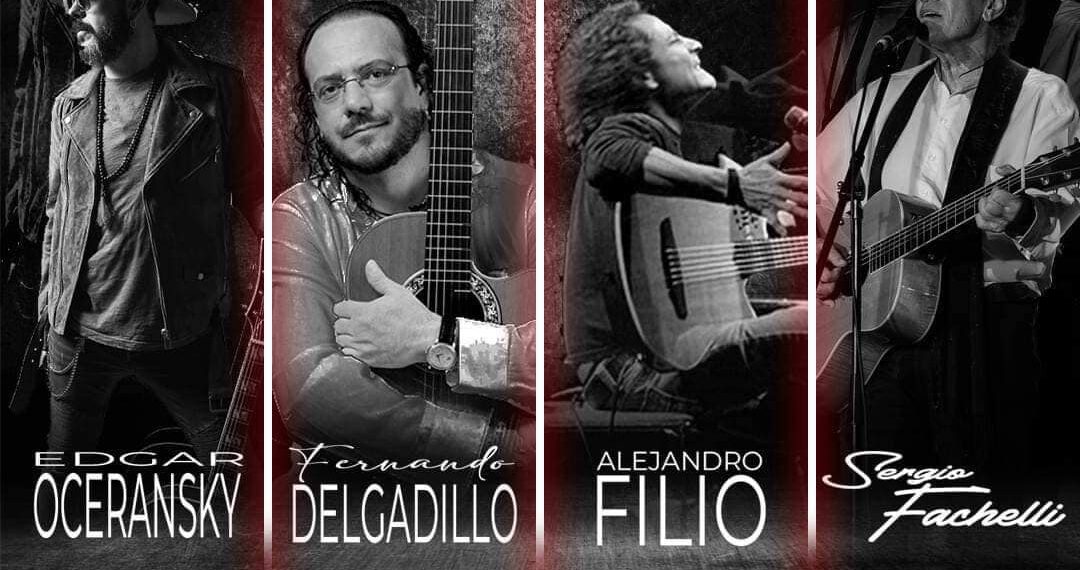 EDGAR OCERANSKY, FERNANDO DELGADILLO, ALEJANDRO FILIO y SERGIO FACHELLI se unen en versos vivos