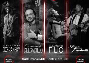 EDGAR OCERANSKY, FERNANDO DELGADILLO, ALEJANDRO FILIO y SERGIO FACHELLI se unen en versos vivos