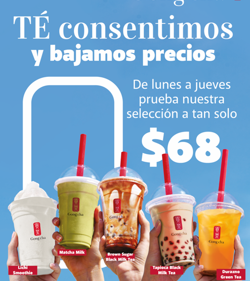 Gong cha, el bubble tea más popular en México baja sus precios
