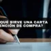 ¿Qué es y para qué sirve una carta de intención de compra?