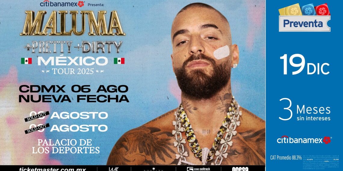 Maluma suma otra fecha a su gira 2025