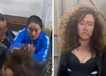 María Elena Ríos agrede a mujer en hospital de Oaxaca