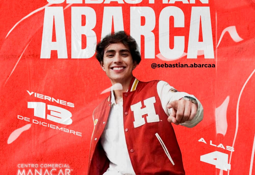 Sebastián Abarcase se presentará para tomarse la foto en el Centro Comercial Manacar