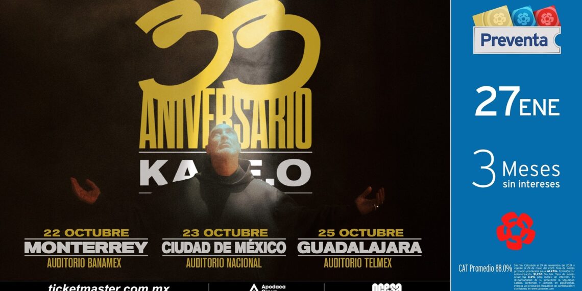 Kase.O celebrará 33 años de trayectoria con gira por México