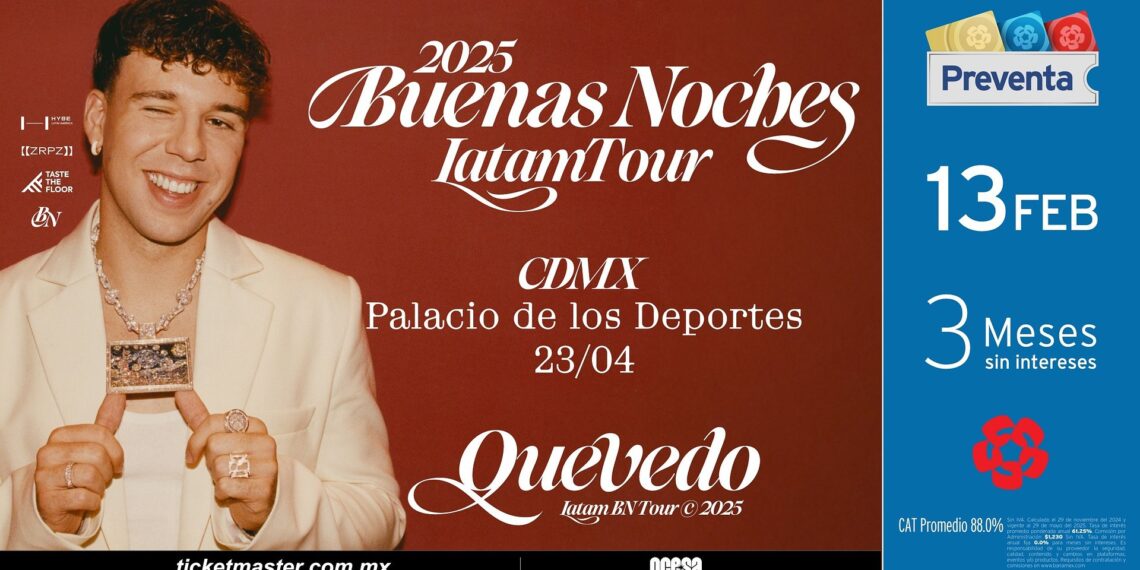 Quevedo regresa a México con su nueva gira