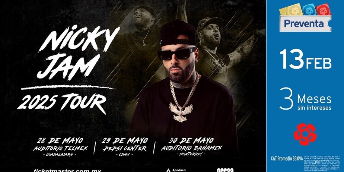 Nicky Jam anuncia gira por México