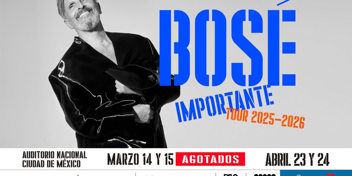 Miguel Bosé tendrá dos fechas más en Auditorio Nacional