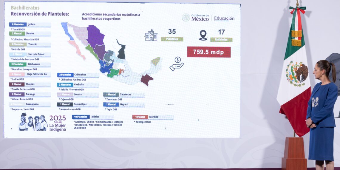 SEP anuncia reconversión de 35 secundarias matutinas a bachilleratos vespertinos