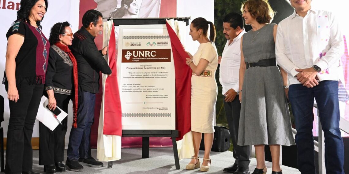 Claudia Sheinbaum inaugura Universidad Rosario Castellanos en Chiapas