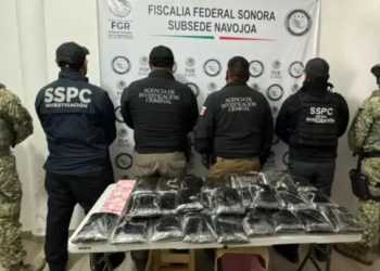 Detienen a hombre con 32 kilos de fentanilo en Huatabampo, Sonora