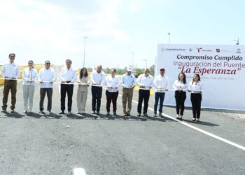Inaugura Américo nuevo puente «La Esperanza», en Altamira