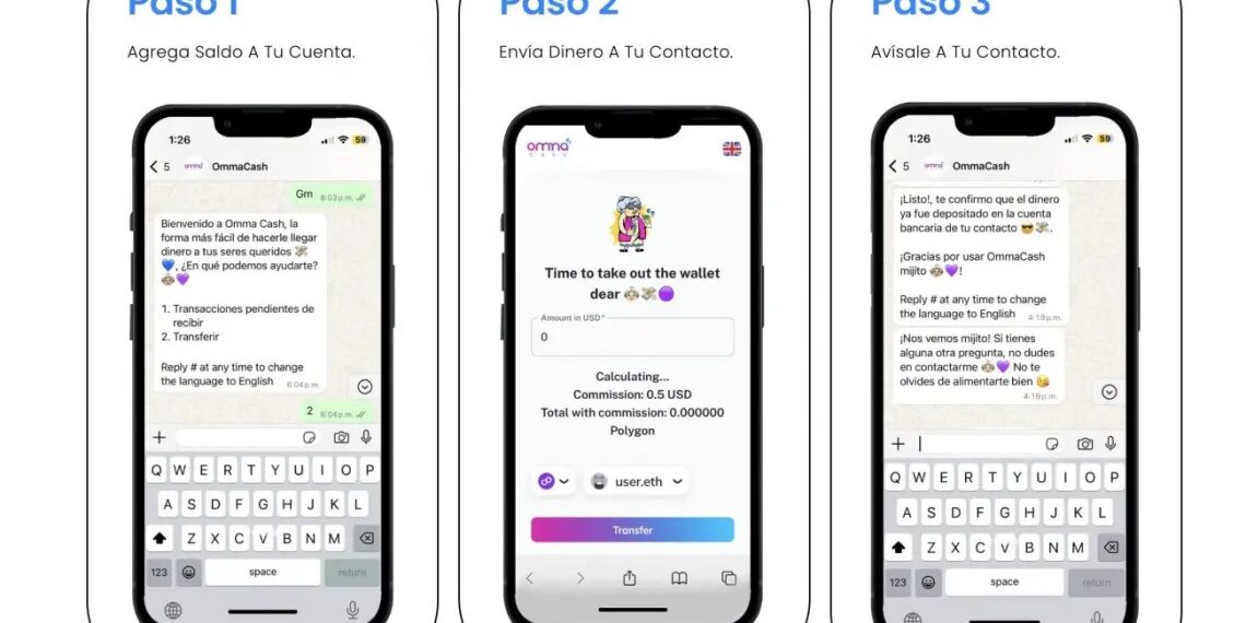 OmmaCash: plataforma mexicana para enviar remesas desde EE.UU. por WhatsApp