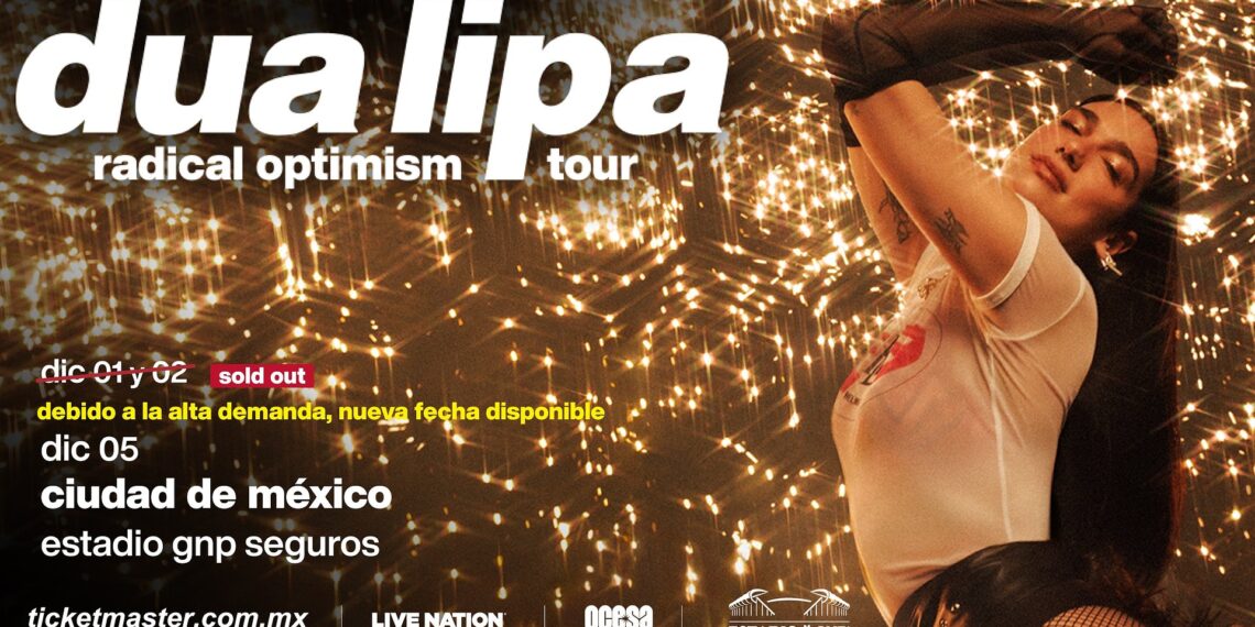 Debido a la abrumadora demanda, Dua Lipa anuncia concierto adicional en México como parte de su Radical Optimism Tour