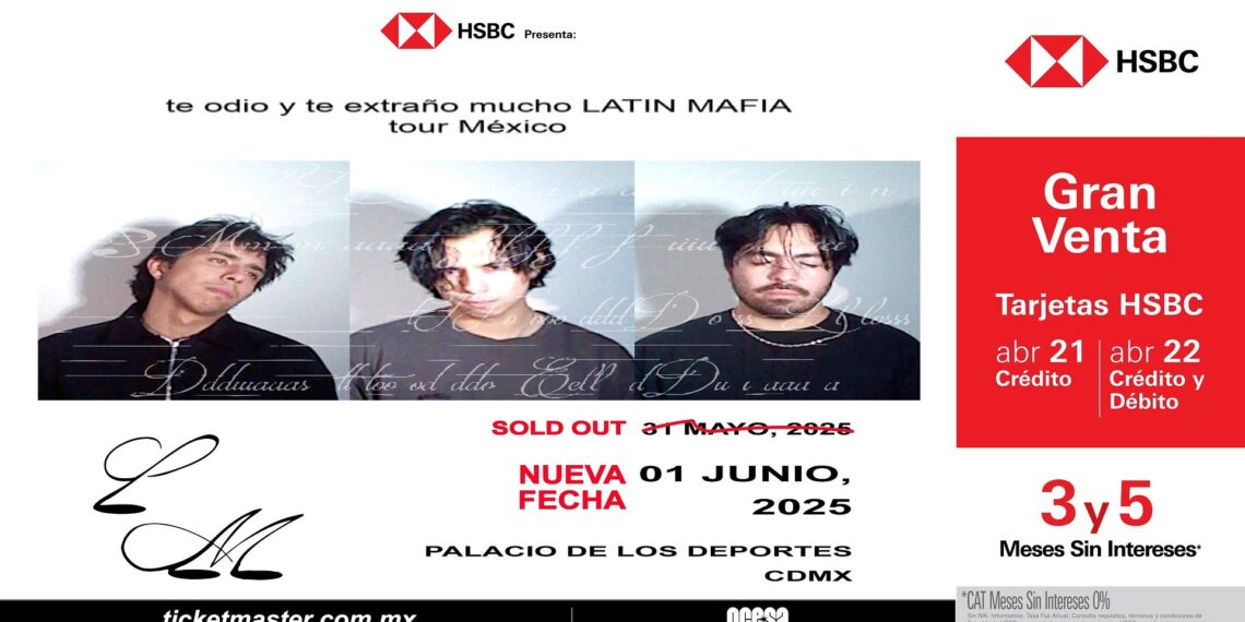 Latin Mafia anuncia su segunda fecha en Ciudad de México