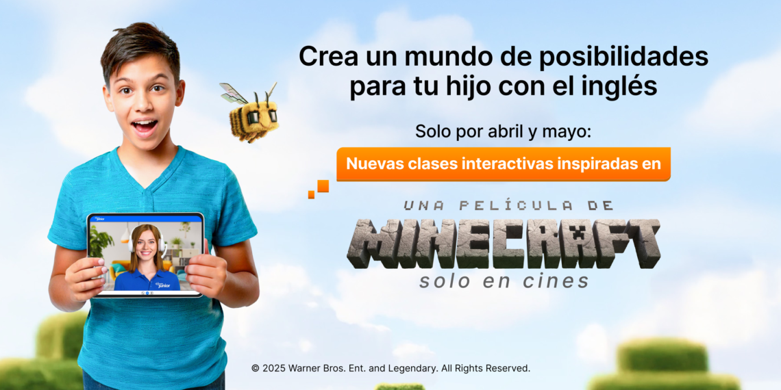 Open English y Warner Bros. Pictures se asocian en el lanzamiento de ‘Una película de Minecraft’