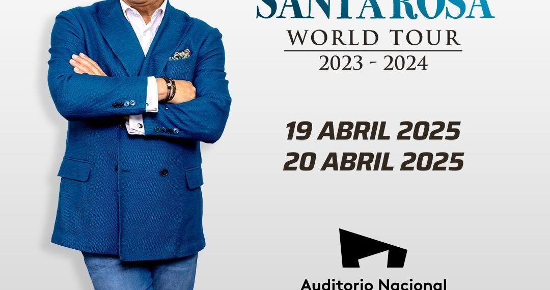 A UNA SEMANA DE QUE GILBERTO SANTA ROSA LLEGUE AL AUDITORIO NACIONAL LOS DÍAS 19 Y 20 DE ABRIL DE 2025