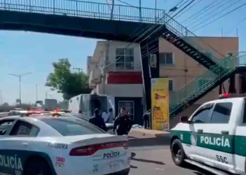 Hallan cadáver colgado de puente peatonal en la Gustavo A. Madero; FGJ investiga homicidio