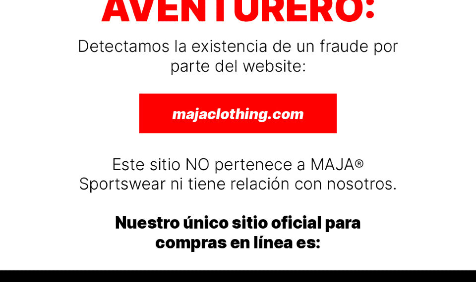 Crecen las estafas por páginas clonadas en México: MAJA Sportswear denuncia intento de suplantación digital