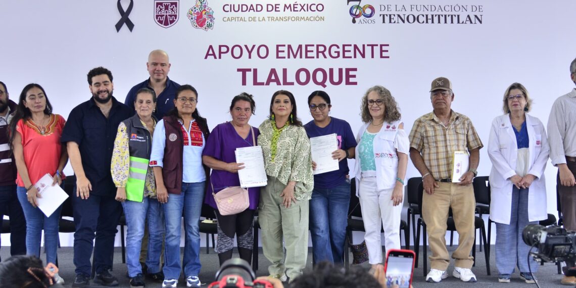 Apoya GCDMX a 736 familias damnificadas