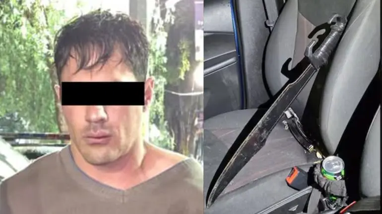 Detienen a sujeto por matar a policía en Miguel Hidalgo; tenía el arma del oficial y una espada