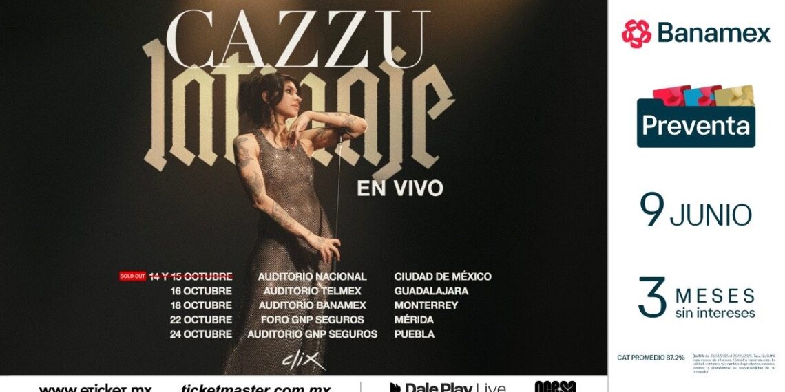 Cazzu extiende su gira por México