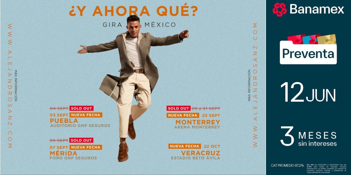 Alejandro Sanz no tiene límite y agrega nuevas fechas a su gira