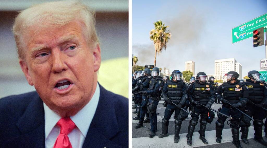 Trump dice que Los Ángeles estaría en llamas sin los militares que envió