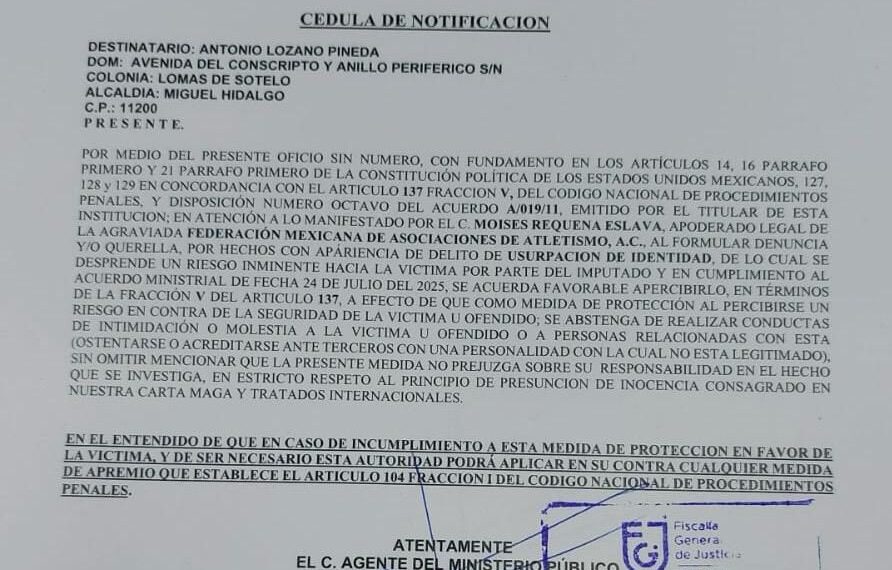 Inicia “Cacería” contra Defraudadores de Atletismo Mexicano