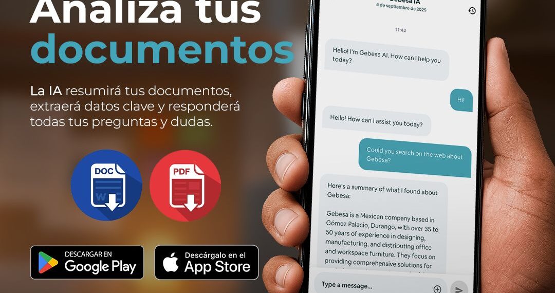 Gebesa lanza el primer escritorio con inteligencia del mundo