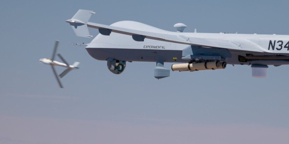 GA-ASI y AeroVironment completan el primer lanzamiento aéreo del Switchblade 600 desde un UAS MQ-9A