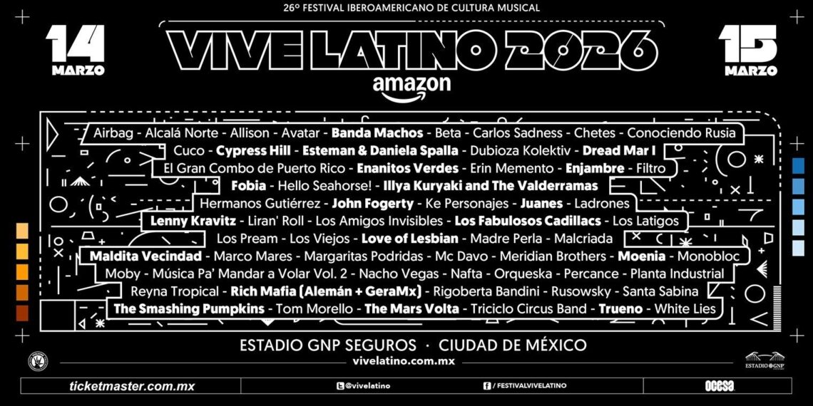 Los códigos se develan para una nueva y poderosa edición de Vive Latino pesentado por Amazon