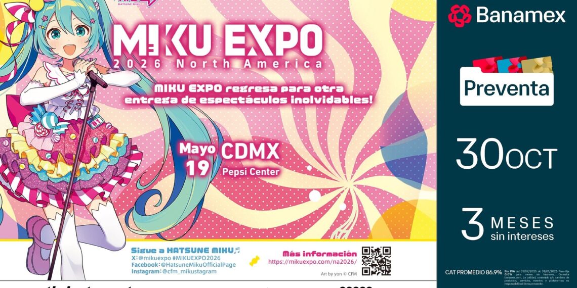HATSUNE MIKU: El icono más grande de la ciber-cultura anuncia su regreso a México