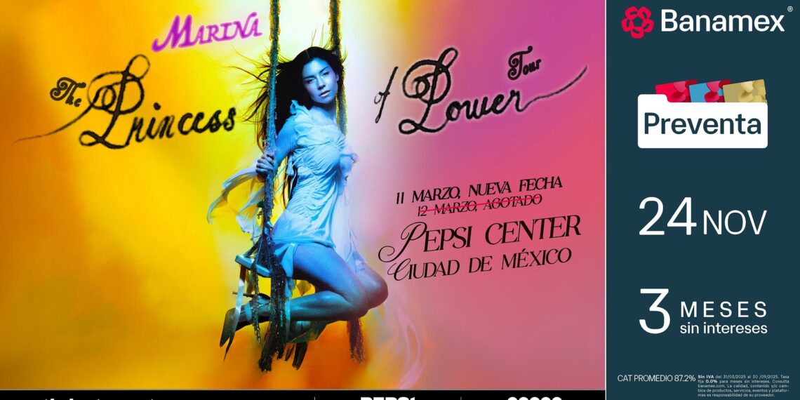 MARINA: La “princesa del poder” anuncia una segunda fecha en la CDMX