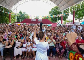 Más de 3 millones de mujeres reciben la Pensión Mujeres Bienestar: Presidenta encabeza asamblea en Puerto Morelos, Quintana Roo